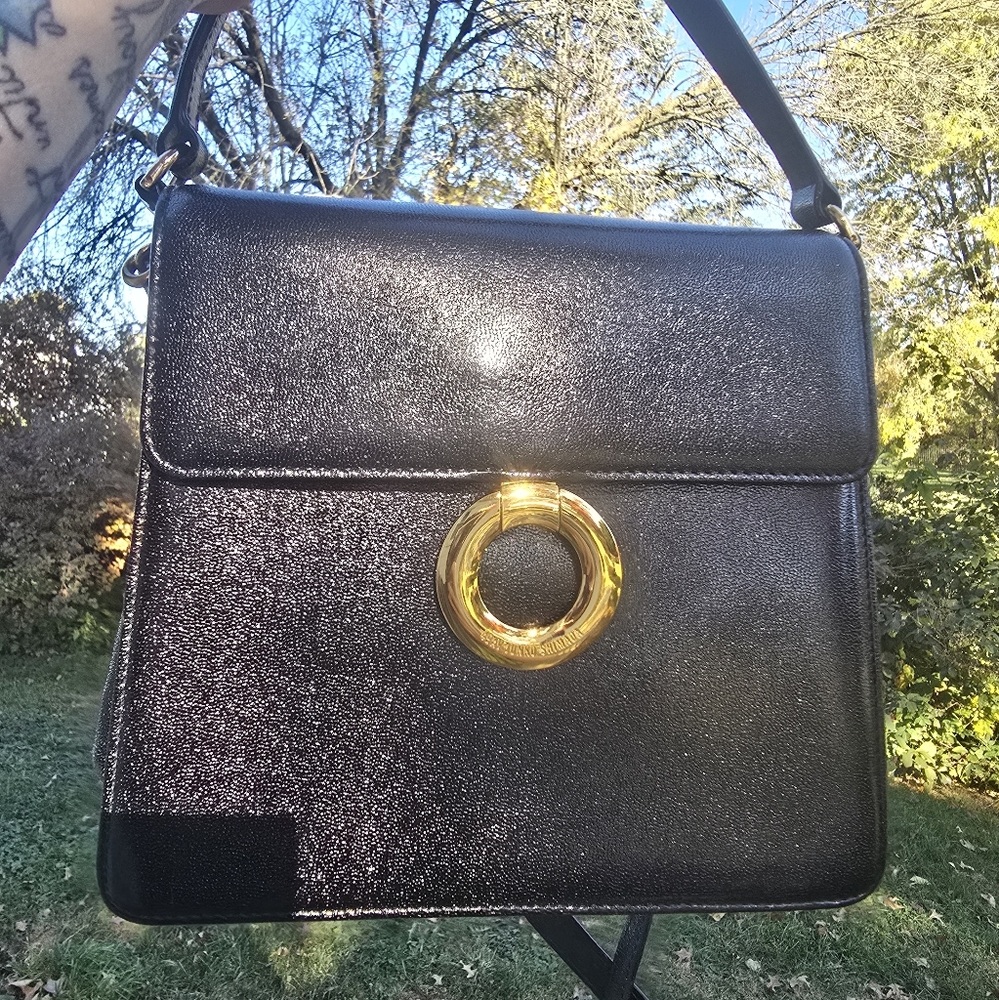 Japan JUNKO SHIMADA gold ring shoulder bag